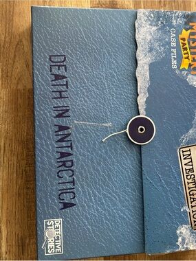 Murder Mystery Party Detective Stories Death in Antarctica Case Files Game